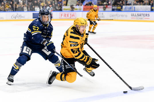 HV71s Jonathan Ang och Skellefteås Jonathan Davidsson