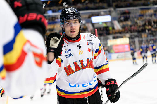 Malmö Redhawks Janne Kuokkanen jublar