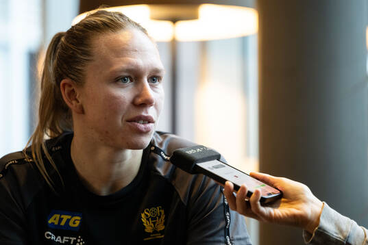 Jenny Carlson of the Swedish women's national handball team