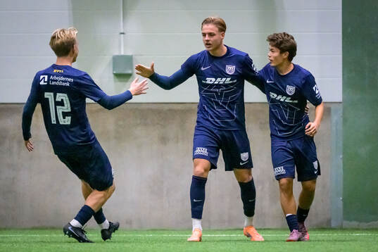 Nordsjällands Leonel Eklund jublar
