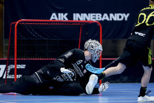 Strängnäs målvakt Oskar-Viking Tjärnberg