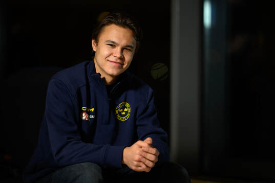 Bläddra bland fler bilder av Ice Hockey, 2026 IIHF World Junior Championship, Sweden, Press Event