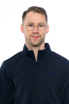 Physiotherapist Axel Söderlund poses for a portrait