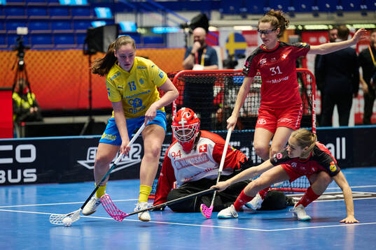 In this handout photo from the International Floorball