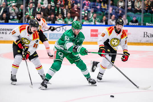 Brynäs Kieffer Bellows och Rögles Lubos Horky och Brynäs