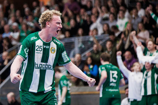 Hammarbys Gustav Davidsson jublar
