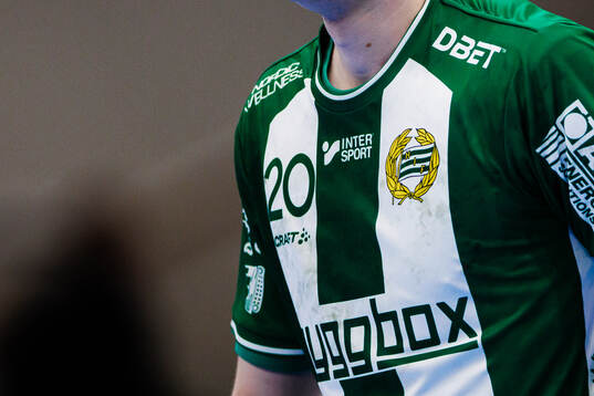 Hammarbys klubbmärke på en matchtröja