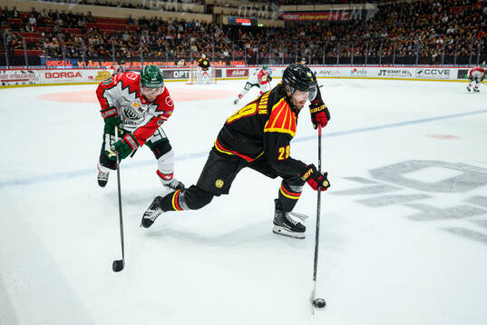 Frölundas Max Lindholm och Brynäs Axel Andersson
