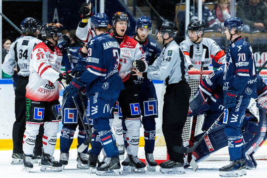 Örebros Christopher Mastomäki och Linköpings Jonathan
