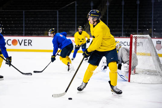 Jack Berglund of Sweden at a practice session