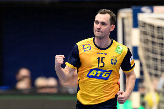 Hampus Wanne of Sweden celebrates
