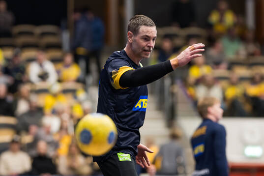 Goalkeeper Andreas Palicka of Sweden