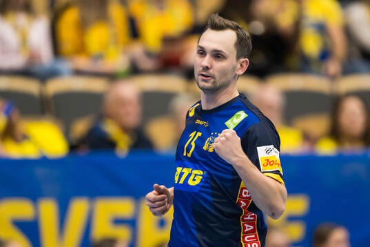 Hampus Wanne of Sweden celebrates