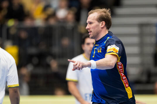 Max Darj of Sweden celebrates