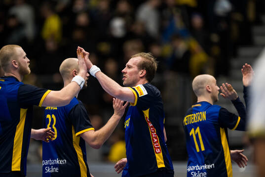 Felix Möller, Lukas Sandell and Max Darj of Sweden