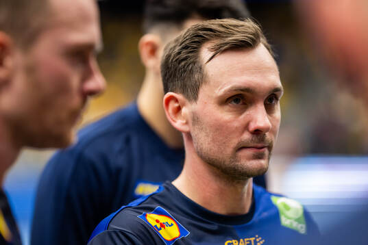 Hampus Wanne of Sweden at a time-out