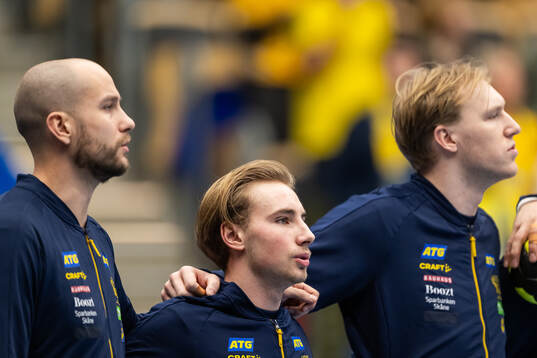 Goalkeeper Fabian Norsten, Felix Montebovi and Eric