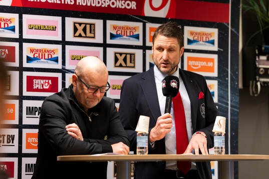 Malmö Redhawks tränare Tomas Kollar och Brynäs tränare