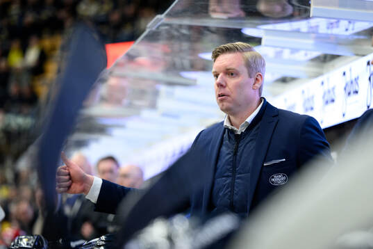HV71s tränare Anton Blomqvist