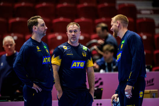 Assistant coach Patrik Fahlgren, Head coach Michael