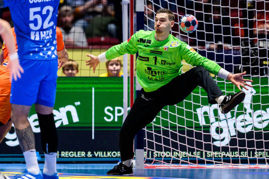 Goalkeeper Dominik Kuzmanovic of Croatia