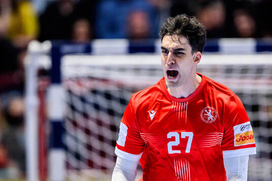 Nikoloz Kalandadze of Georgia celebrates