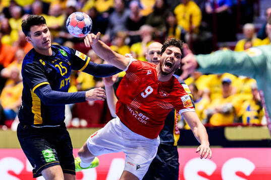 Nikola Roganovic of Sweden and Giorgi Areshidze of Georgia