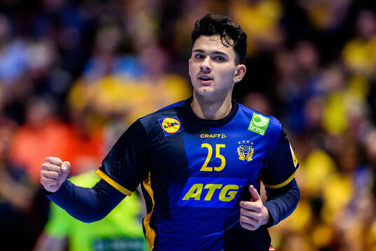 Nikola Roganovic of Sweden celebrates