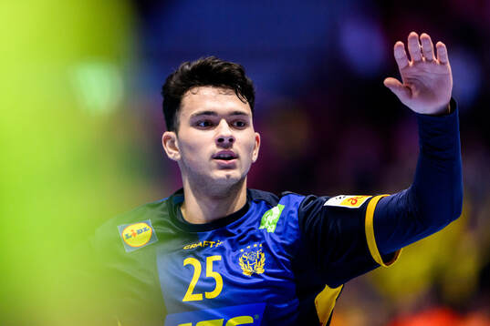 Nikola Roganovic of Sweden celebrates