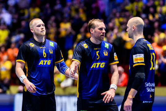 Felix Möller, Max Darj and Lukas Sandell of Sweden