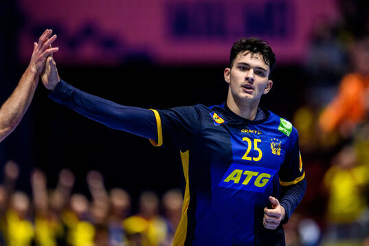 Nikola Roganovic of Sweden celebrates