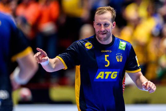 Max Darj of Sweden celebrates