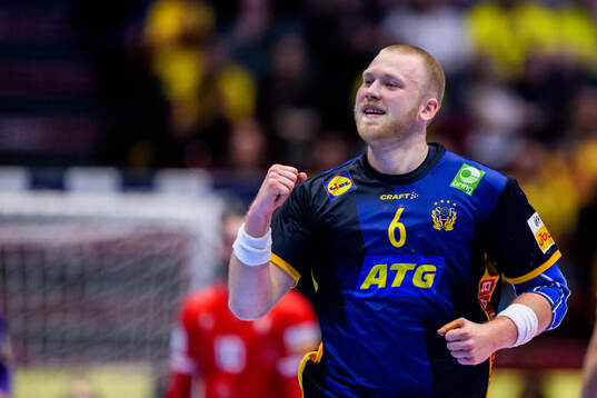 Felix Möller of Sweden celebrates