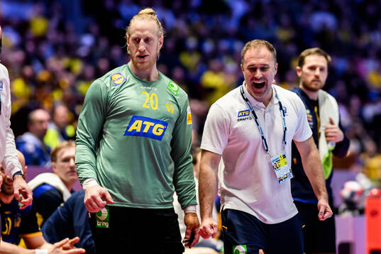 Goalkeeper Mikael Appelgren and Head coach Michael Apelgren