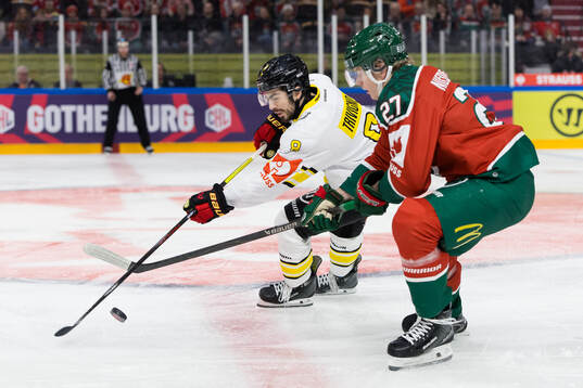 Bobby Trivigno of Brynäs and Theodor Niederbach of