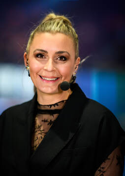 Isabelle Gulldén, expert of Swedish broadcaster Viaplay