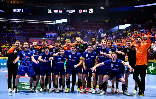 Players of the Netherlands celebrates