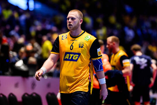 Felix Möller of Sweden looks dejected
