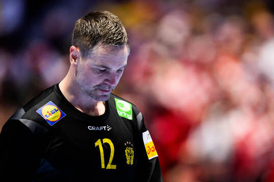 Goalkeeper Andreas Palicka of Sweden