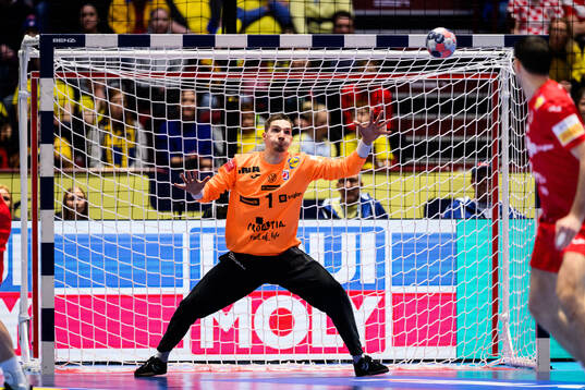 Goalkeeper Dominik Kuzmanovic of Croatia