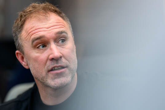 Head coach Michael Apelgren of Sweden at a press meet