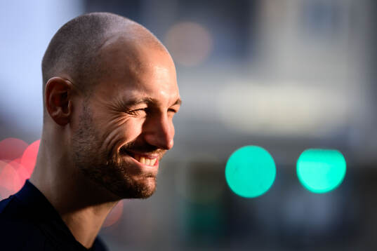 Lukas Sandell of Sweden at a press meet
