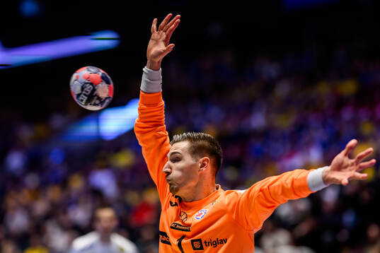 Goalkeeper Dominik Kuzmanovic of Croatia