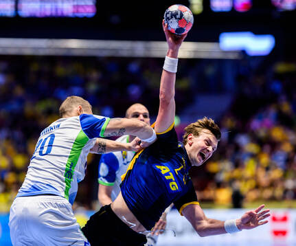Tilen Kodrin of Slovenia and Jonathan Carlsbogård of Sweden