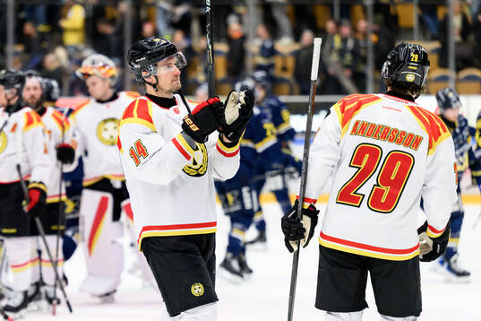 Brynäs Robert Hägg jublar