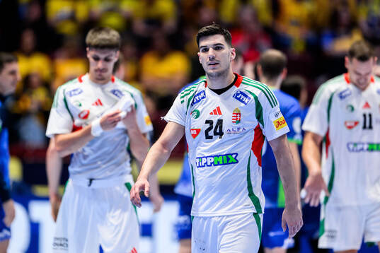 Gergo Fazekas of Hungary looks dejected
