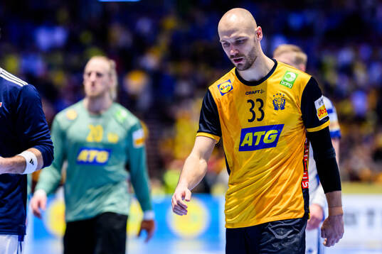 Lukas Sandell of Sweden looks dejected