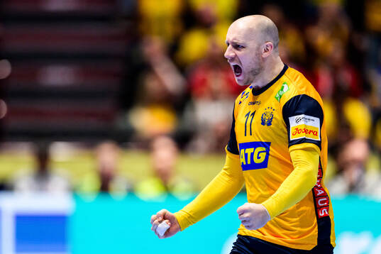 Daniel Pettersson of Sweden celebrates