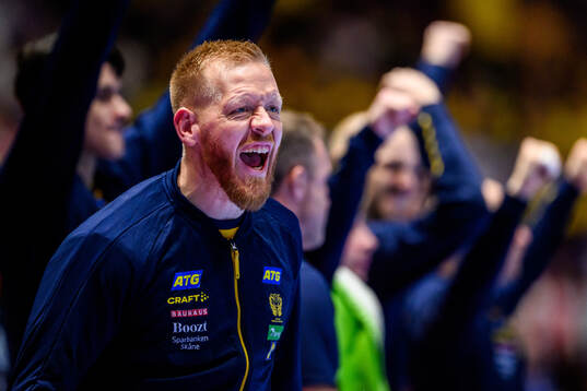 Jim Gottfridsson of Sweden celebrates