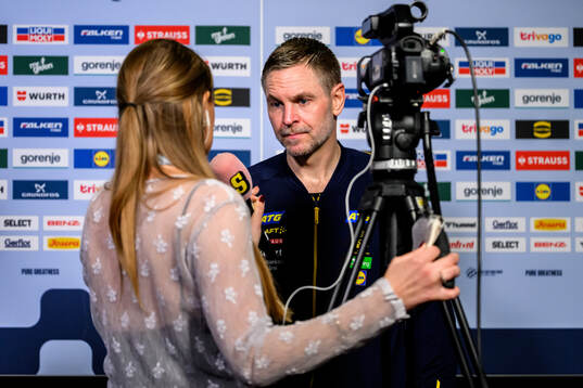 Goalkeeper Andreas Palicka of Sweden